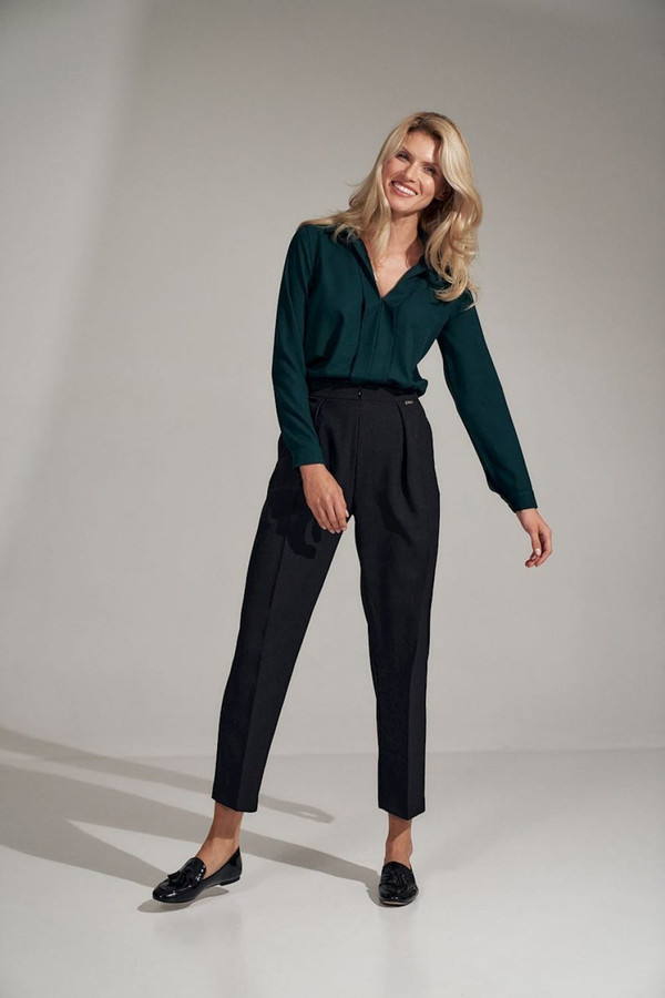 black - Women trousers model 150792 Figl U704-150792