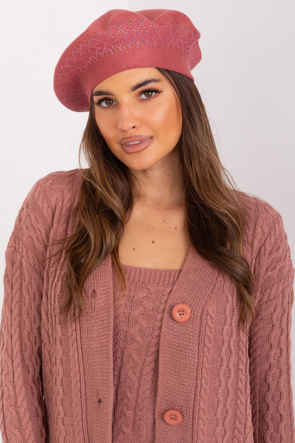 pink - Beret model 208245 AT U704-208245