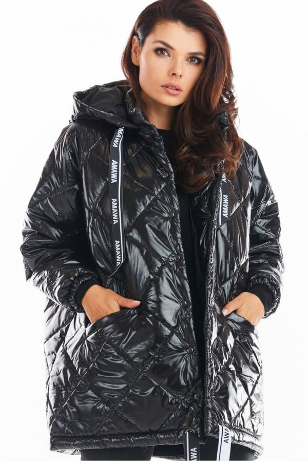 black - Jacket model 149754 awama U704-149754