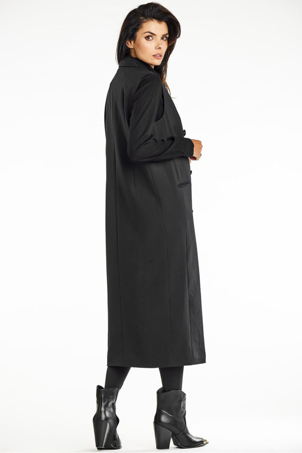black - Gilet model 200609 awama U704-200609