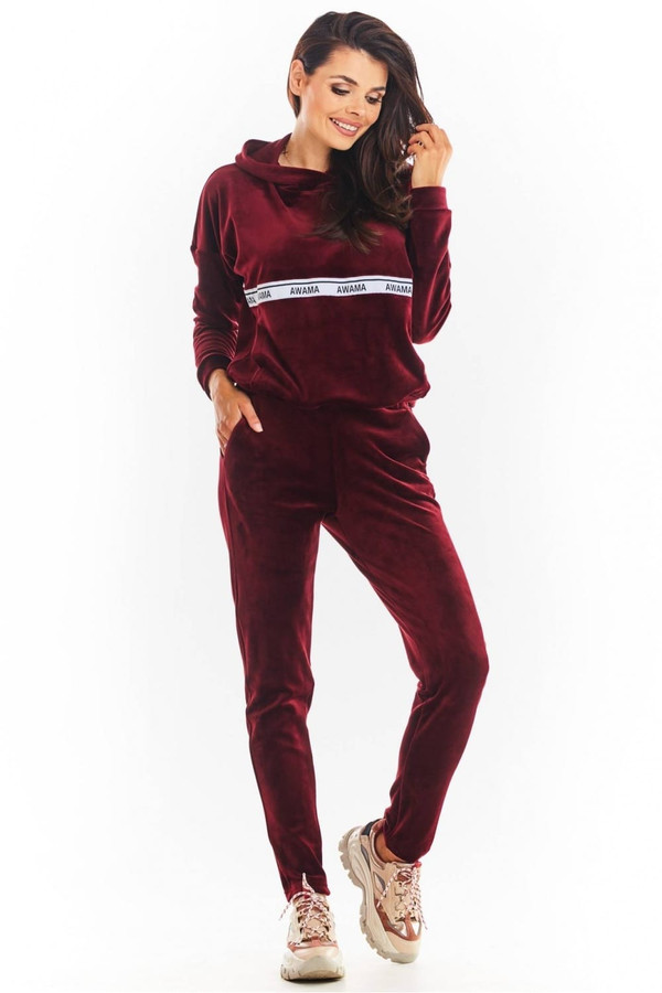 red - Sweatshirt model 149789 awama U704-149789