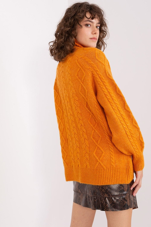 orange - Turtleneck model 189228 AT U704-189228