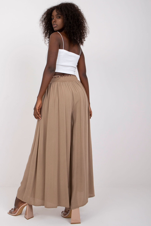 beige - Women trousers model 166057 Och Bella U704-166057