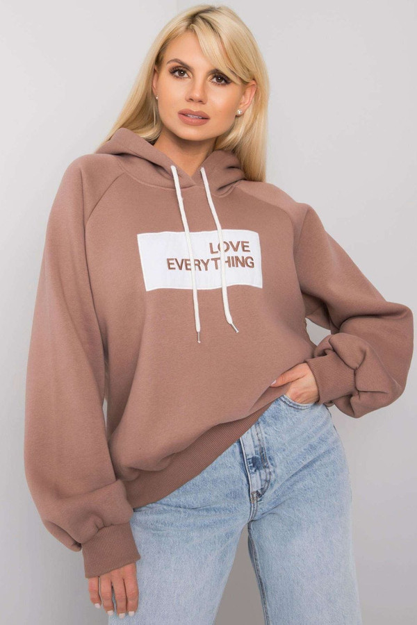 brown - Sweatshirt model 169821 Ex Moda U704-169821