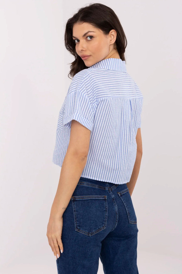 blue - Short sleeve shirt model 212735 NM U704-212735