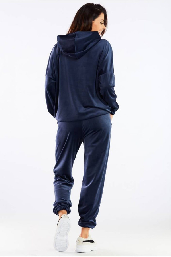 navy blue - Tracksuit trousers model 158609 awama U704-158609