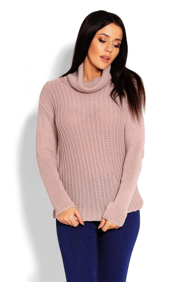 beige - Turtleneck model 123408 PeeKaBoo U704-123408
