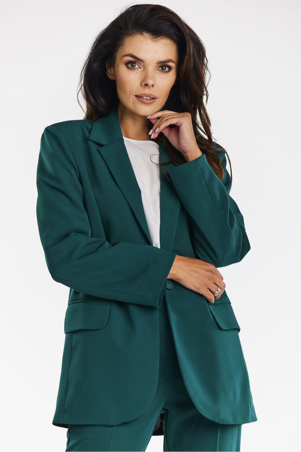 green - Jacket model 200567 awama U704-200567