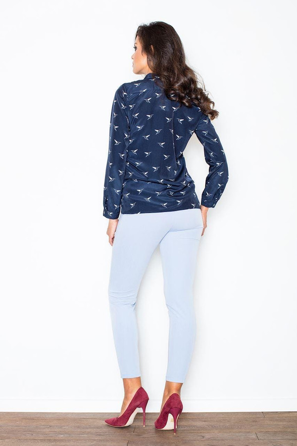 blue - Women trousers model 44207 Figl U704-44207