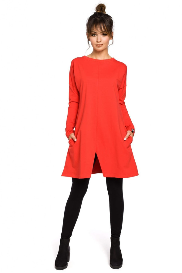 red - Tunic model 104253 BeWear U704-104253