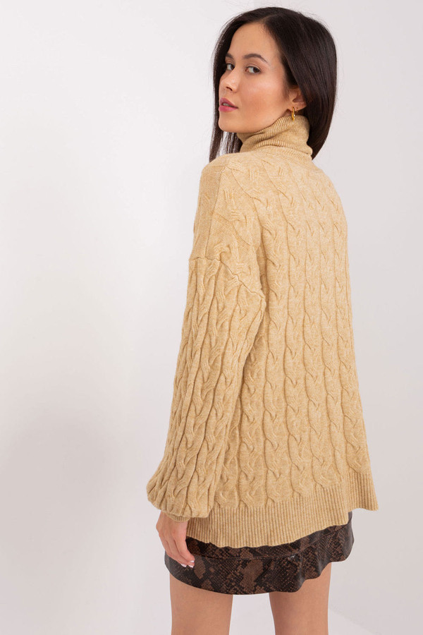 brown - Turtleneck model 188301 AT U704-188301