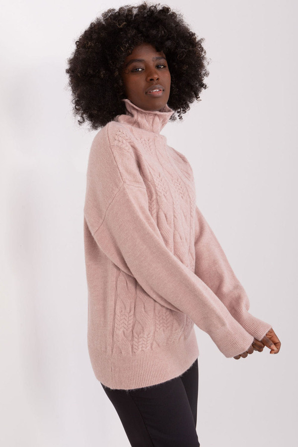 pink - Turtleneck model 208311 AT U704-208311