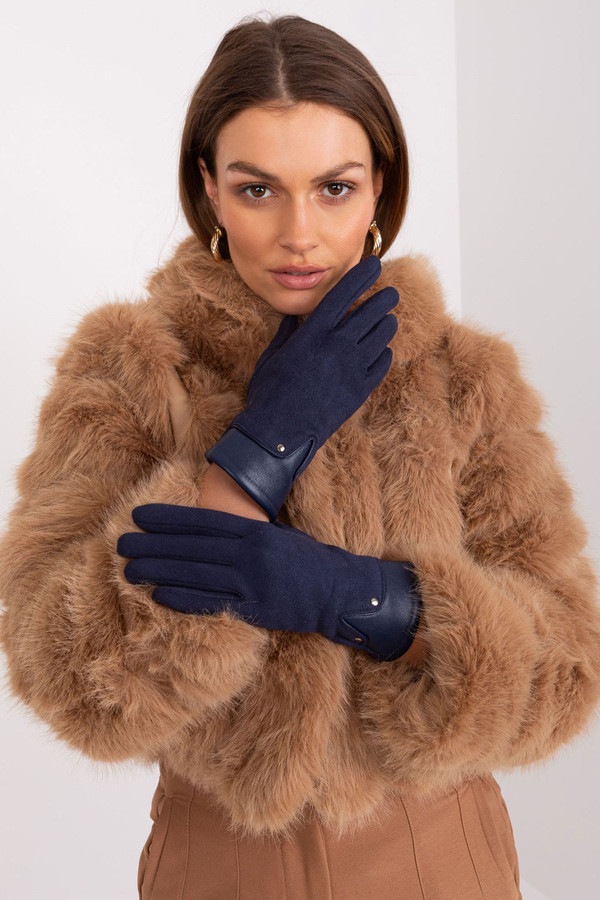 navy blue - Gloves model 189552 AT U704-189552