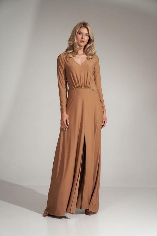 beige - Daydress model 150439 Figl U704-150439