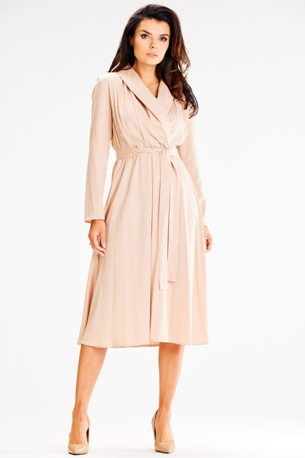 beige - Daydress model 187152 awama U704-187152