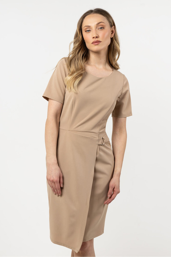 beige - Daydress model 212233 awama U704-212233