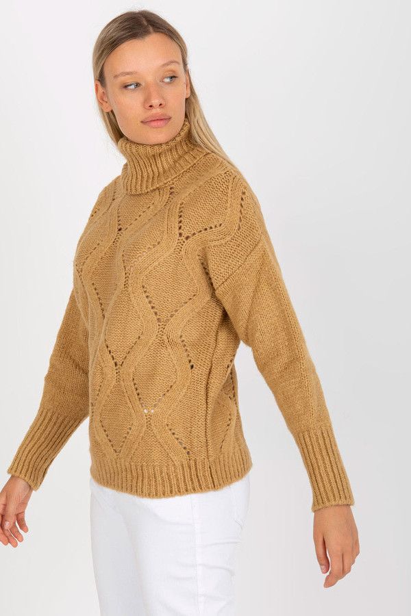 brown - Turtleneck model 170773 Rue Paris U704-170773