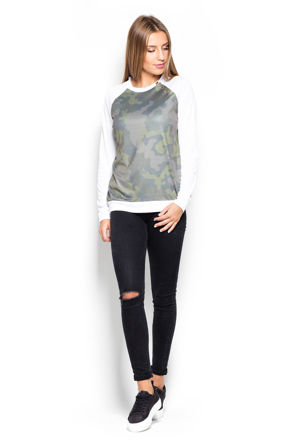 white - Blouse model 63854 Katrus U704-63854