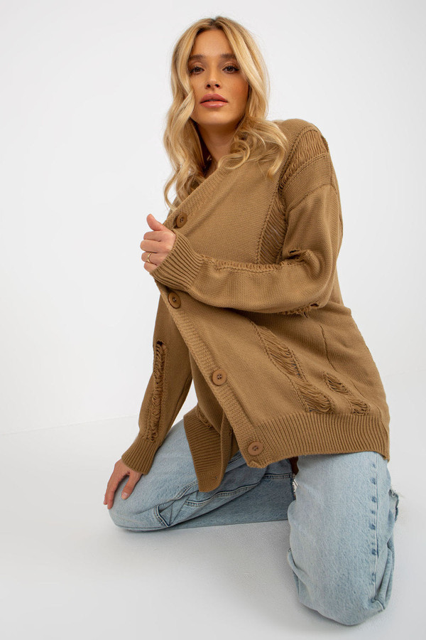brown - Cardigan model 175747 Rue Paris U704-175747
