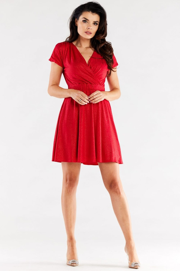 red - Evening dress model 174364 awama U704-174364