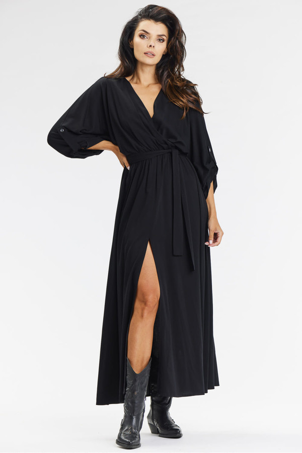 black - Daydress model 200584 awama U704-200584