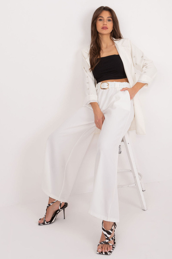 beige - Women trousers model 195314 Italy Moda U704-195314