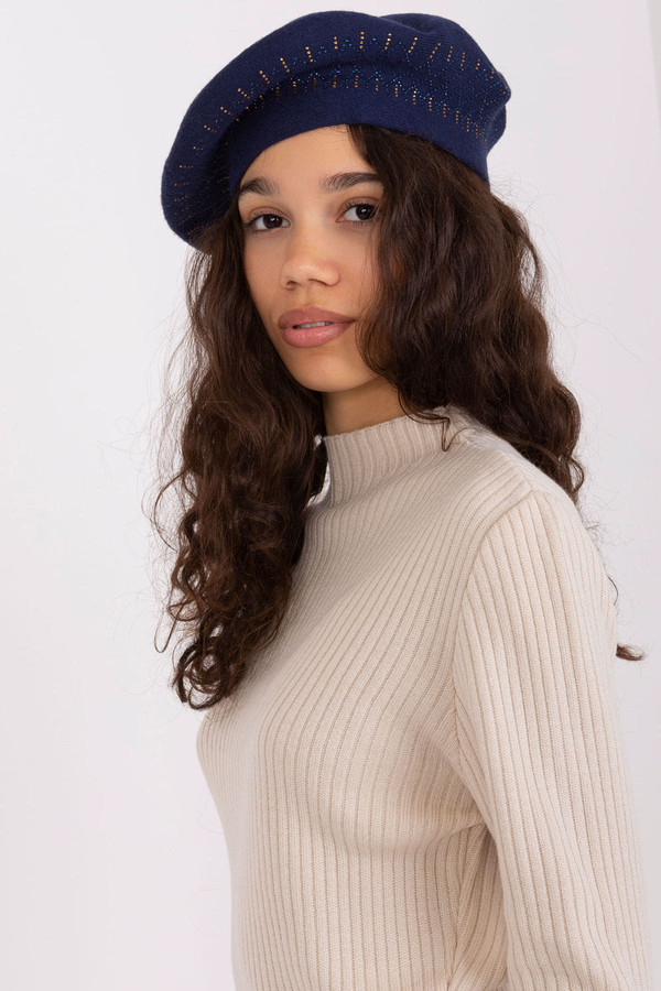 navy blue - Beret model 208251 AT U704-208251