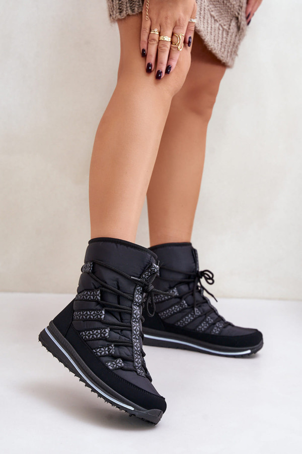 black - Snow boots model 202627 Step in style U704-202627