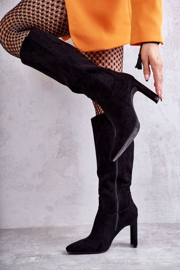 black - Heel boots model 173449 Step in style U704-173449
