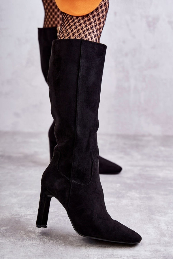 black - Heel boots model 173449 Step in style U704-173449