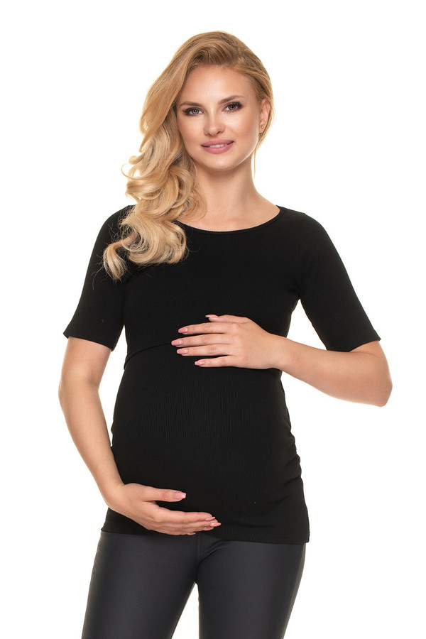 black - Maternity blouse model 157829 PeeKaBoo U704-157829