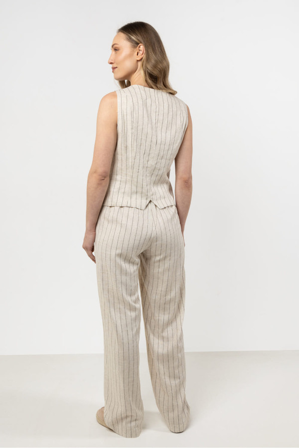 beige - Gilet model 212179 awama U704-212179
