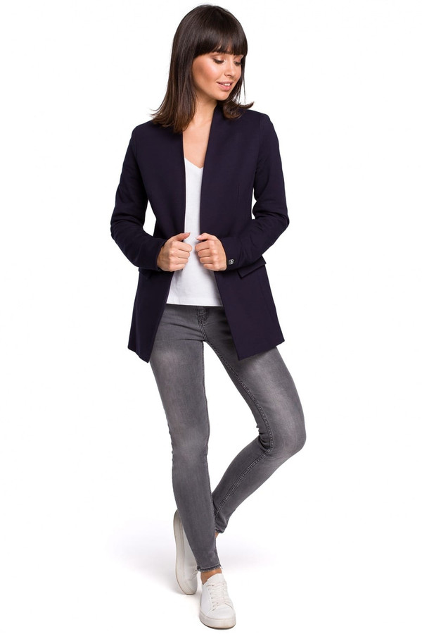 navy blue - Jacket model 128257 BeWear U704-128257