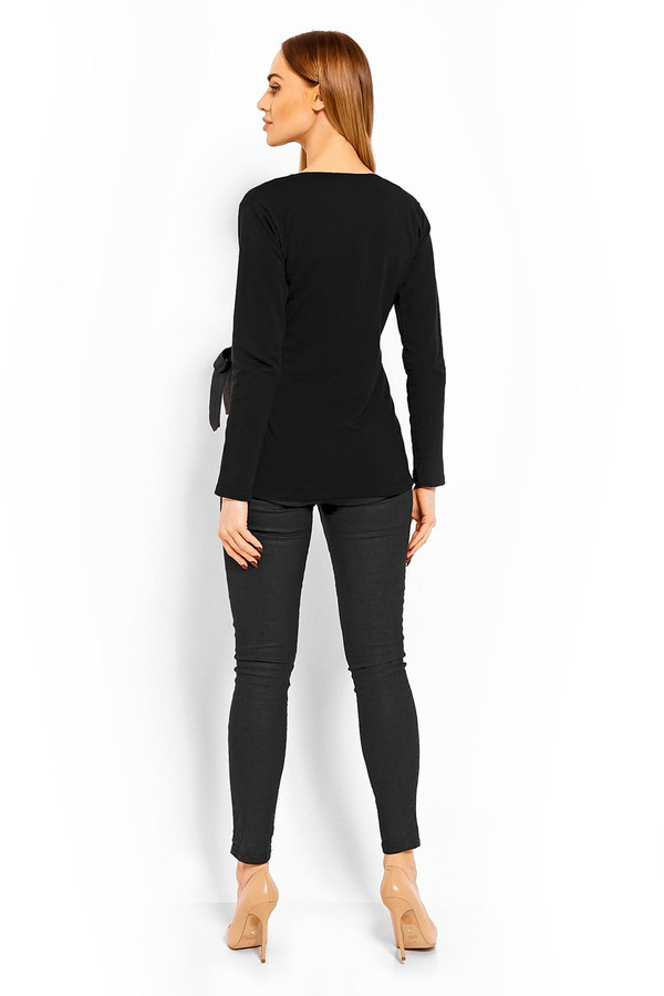 black - Maternity blouse model 113236 PeeKaBoo U704-113236
