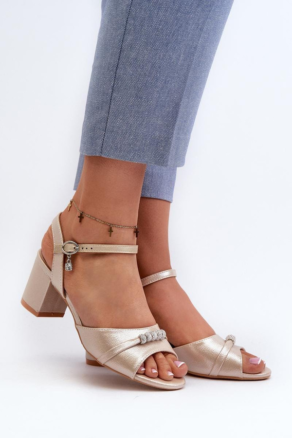 yellow - Heel sandals model 196331 Step in style U704-196331