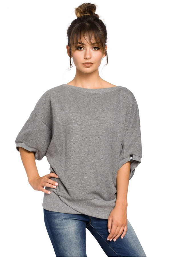grey - Sweatshirt model 104231 BeWear U704-104231