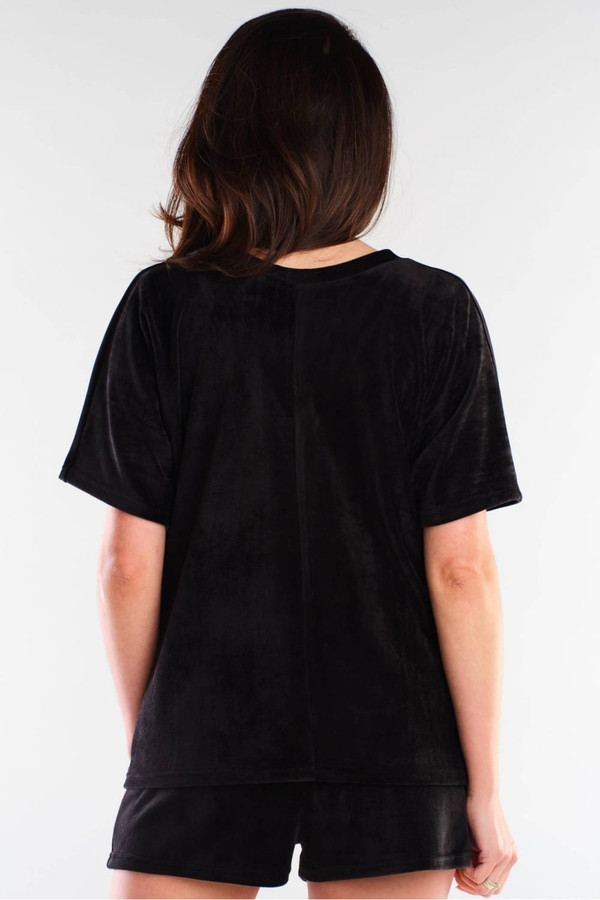 black - Shorts model 154793 awama U704-154793