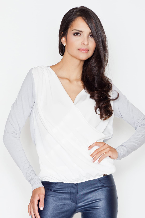 grey - Blouse model 43829 Figl U704-43829