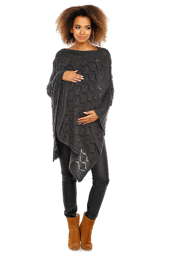grey - Pregnancy cardigan model 94517 PeeKaBoo U704-94517