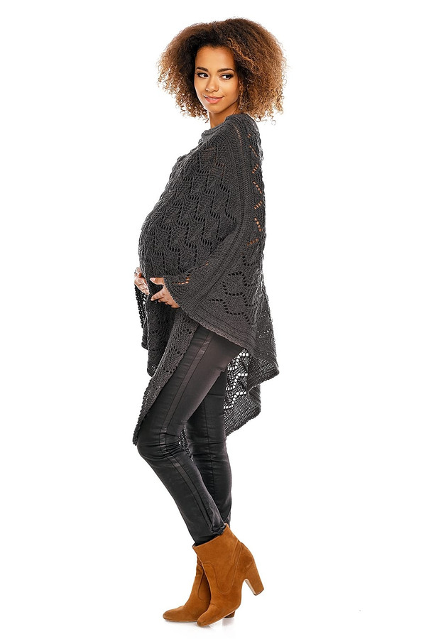 grey - Pregnancy cardigan model 94517 PeeKaBoo U704-94517