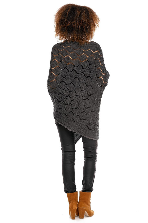 grey - Pregnancy cardigan model 94517 PeeKaBoo U704-94517