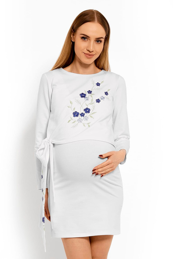 white - Pregnancy dress model 113212 PeeKaBoo U704-113212