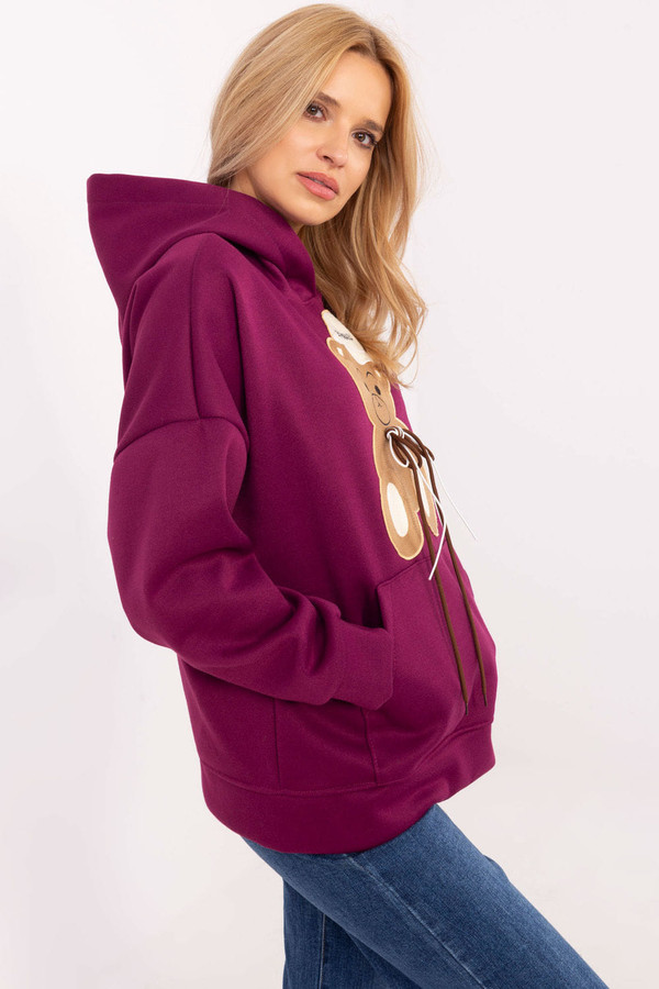 violet - Sweatshirt model 204378 Italy Moda U704-204378