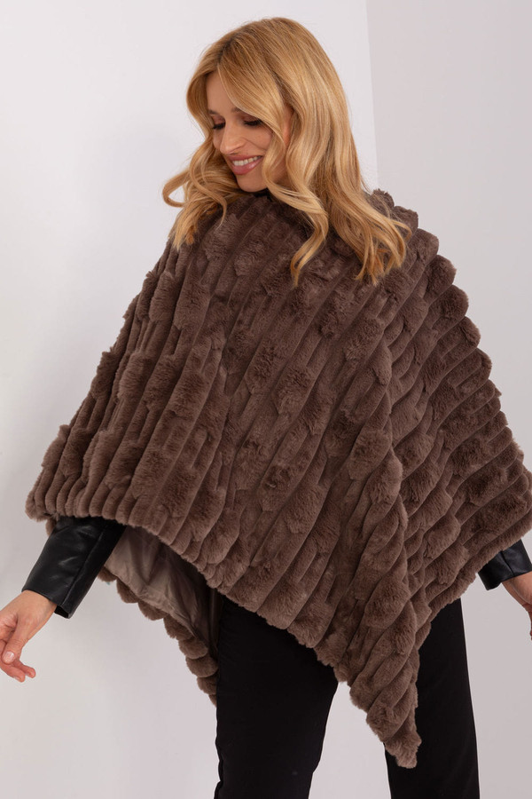brown - Poncho model 190858 AT U704-190858