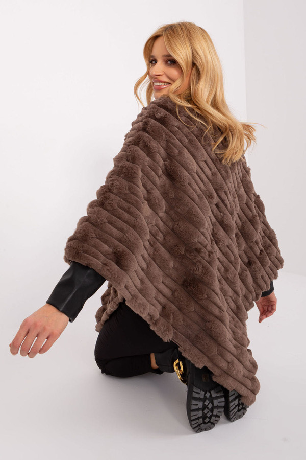 brown - Poncho model 190858 AT U704-190858