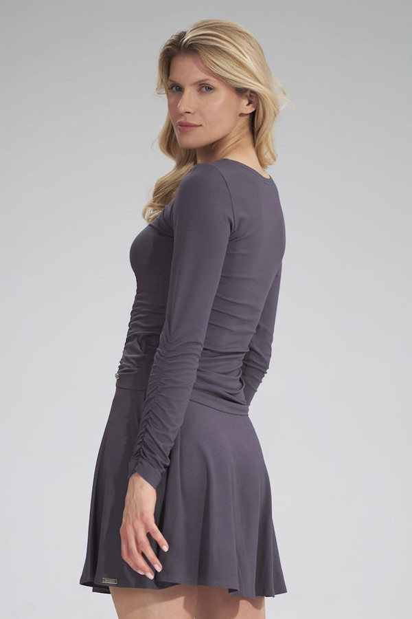 grey - Blouse model 162286 Figl U704-162286