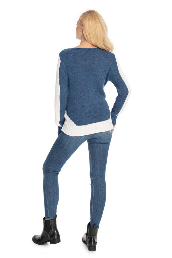 blue - Pregnancy sweater model 147497 PeeKaBoo U704-147497