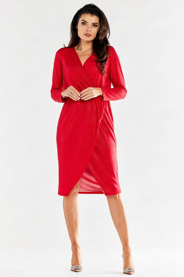 red - Evening dress model 174387 awama U704-174387