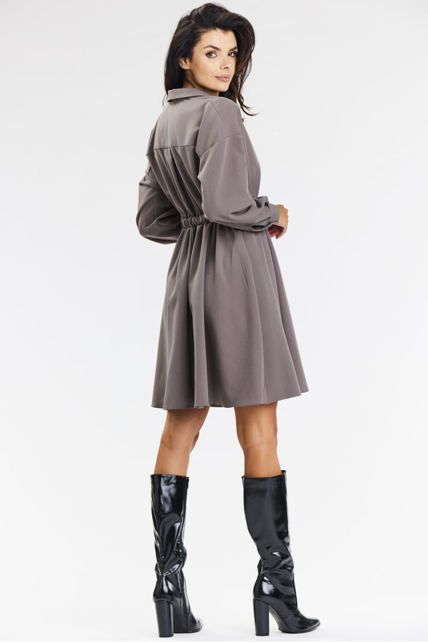 brown - Daydress model 201254 awama U704-201254