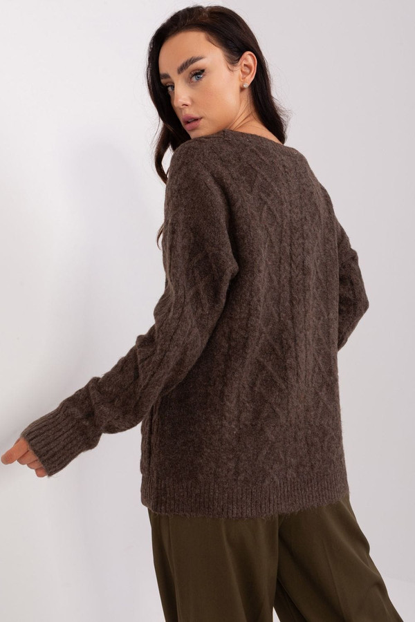 brown - Cardigan model 186751 AT U704-186751